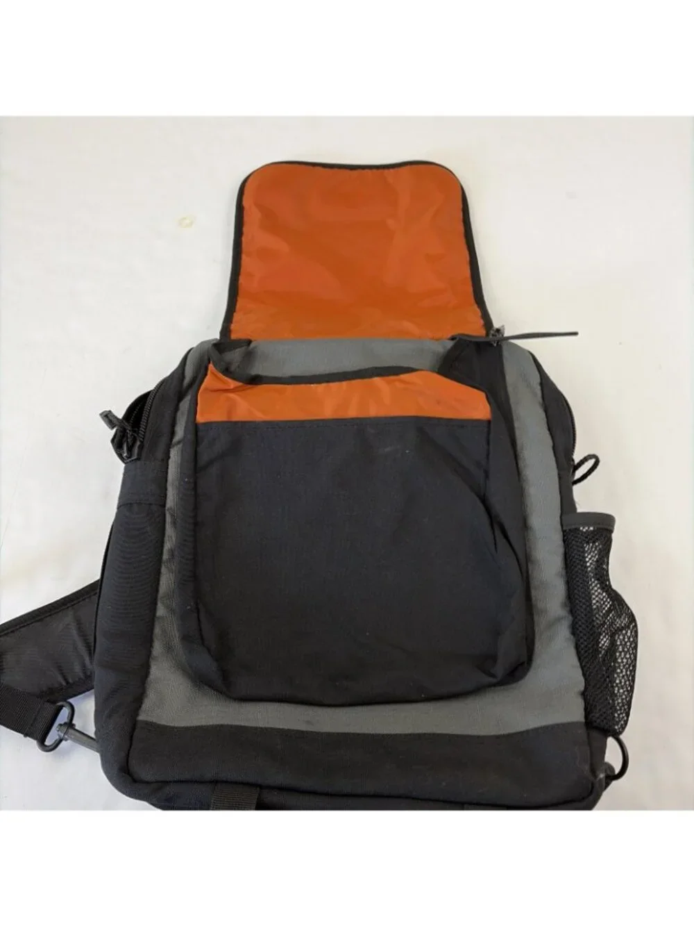 Eddie Bauer Expedition Ready 1920 Daypack Backpack Gray Black Hiking Vintage